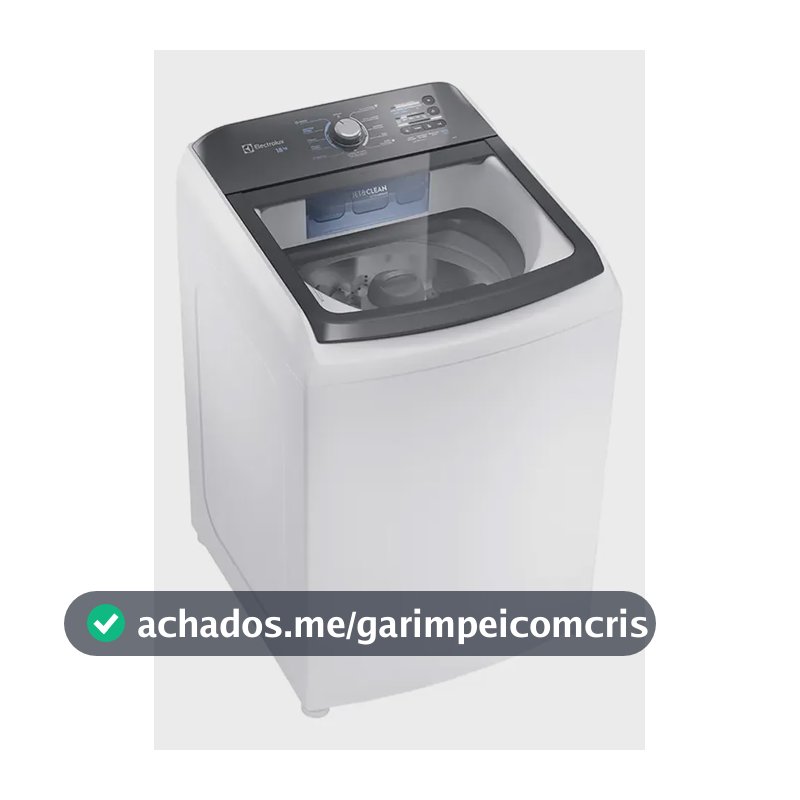 Máquina De Lavar Electrolux 18kg Inox Lee18 Automática 220v Branco