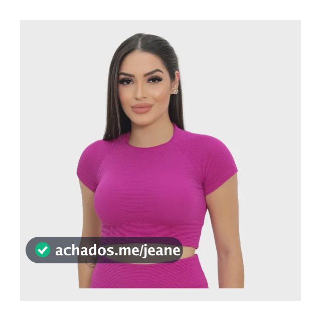 Blusinha Cropped Canelada Top Fitness Treino Yoga Academia
