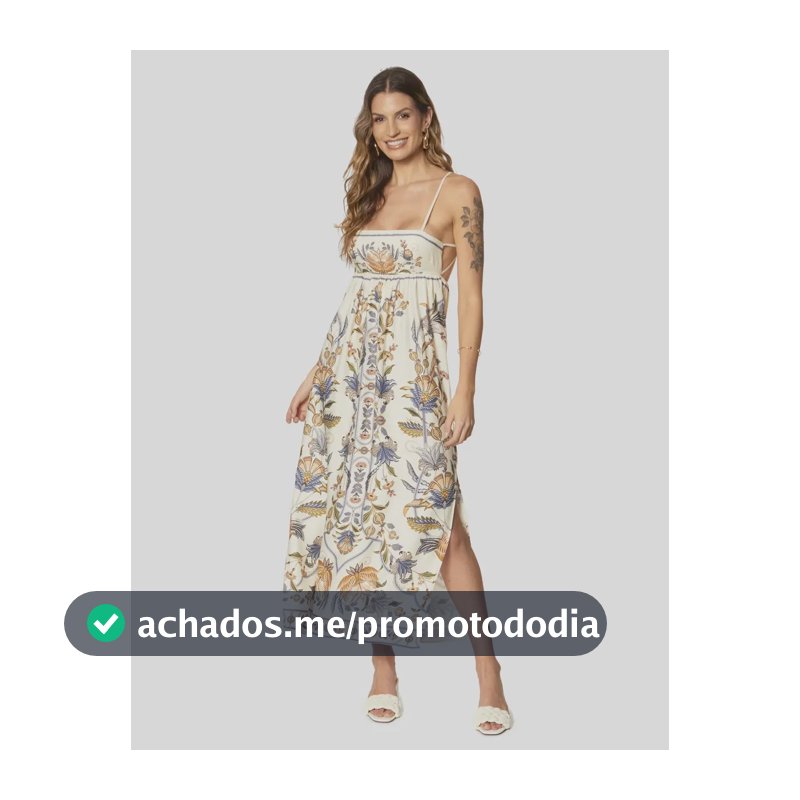 Vestido Cropped Feminino Farm Flor Do Deserto Flor Do Deserto_bg Seda Florido P