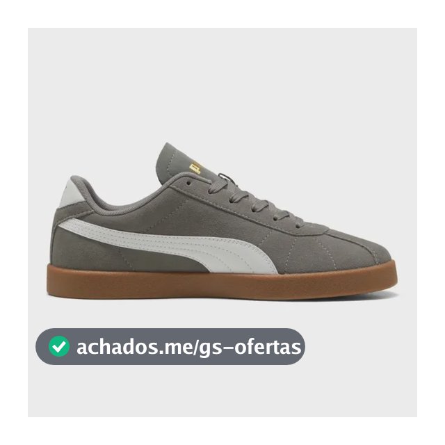 Tênis Masculino E Feminino Club Ii Era Puma Cinza Liso 38 Br
