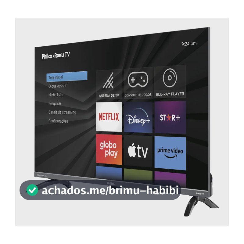Smart Tv 32 Philco P32vik Roku Led Dolby Audio Hdr Wi-fi 110/220v