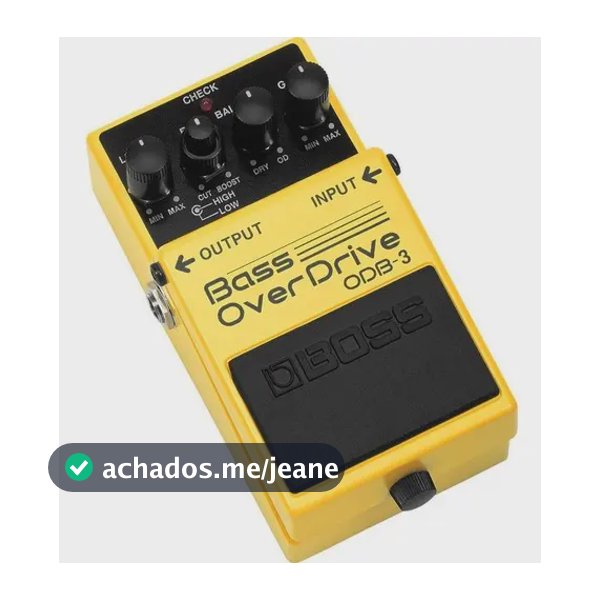 Pedal Boss Odb-3 Overdrive Para Baixo