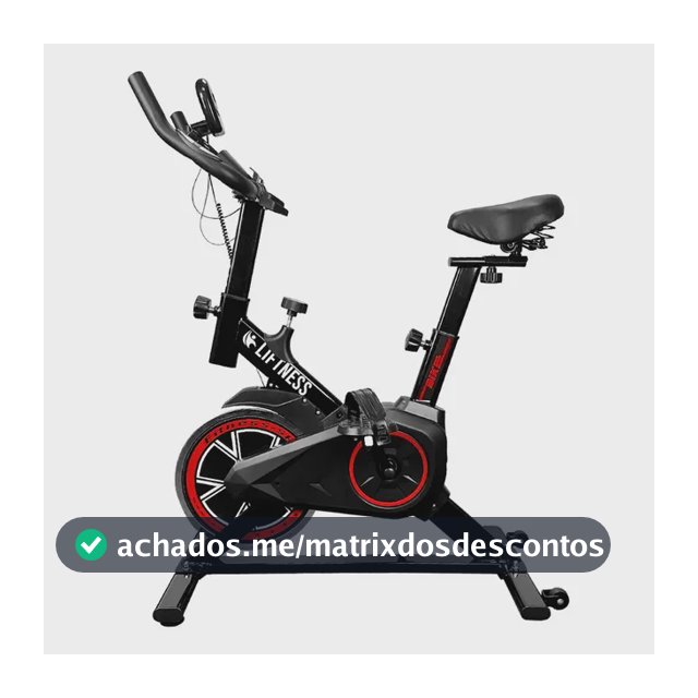 Bicicleta Ergométrica Profissional Spinning X11 Em Aço Carbono Suporta Até 120kg - Liftness Preto