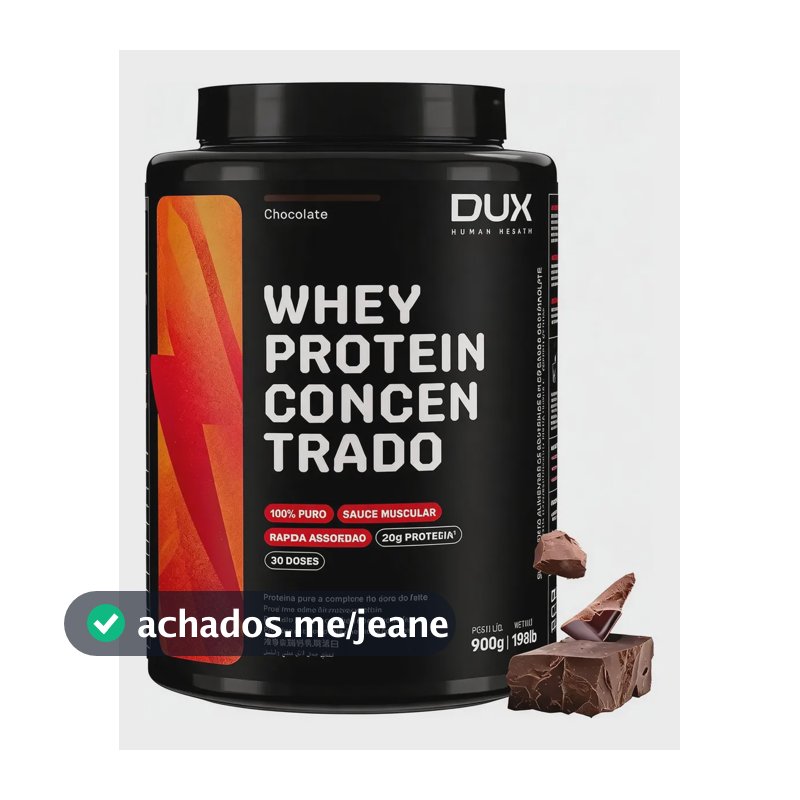 Dux Human Health Whey Protein Concentrado 900g Chocolate Chocolate