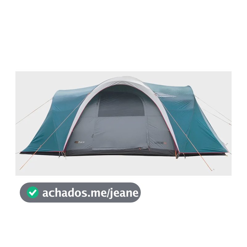 Barraca 8/9 Pessoas Laredo Ntk Camping Impermeável Família Azul-petróleo