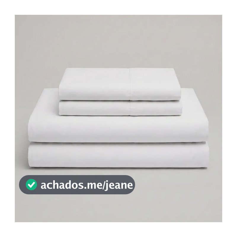 Jogo de Lençol Microfibra 4 Peças 200 Fios Casal Branco Mercado Livre Basics