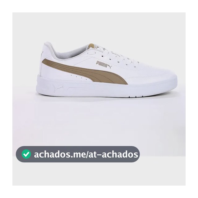 Tênis Puma Court Classic Clean Bdp E Conforto Dia A Branco Branco 42 Br