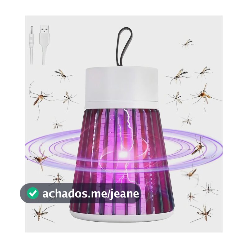 Armadilha Mata Insetos Elétrica Led Uv Repelente Pernilongo
