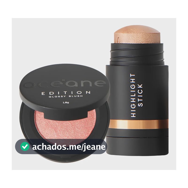 Kit Océane Edition Mini Blush Glossy E Iluminador Bronze Rosa