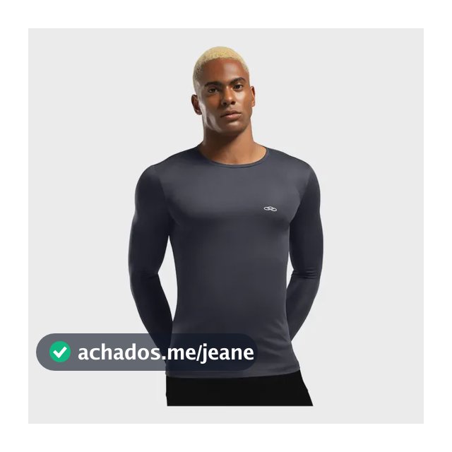 Camiseta Manga Longa Essential Olympikus Masculina
