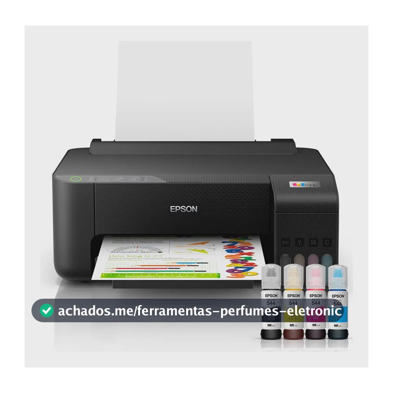 Impressora Epson Ecotank L1250 Jato De Tinta Colorida Wi-fi Preto 127/220v