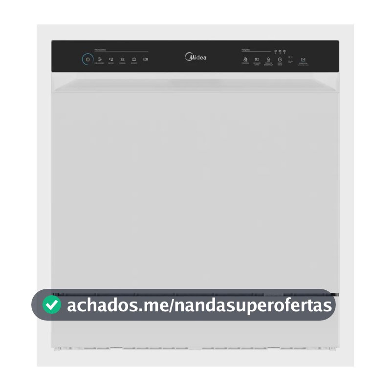 Lava Louças 8 Serviços Branco Touch Plus Midea