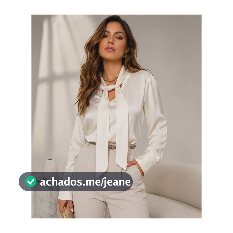 Camisa Feminina Social Manga Longa Lisa Tendência Elegante Bege Liso Gg