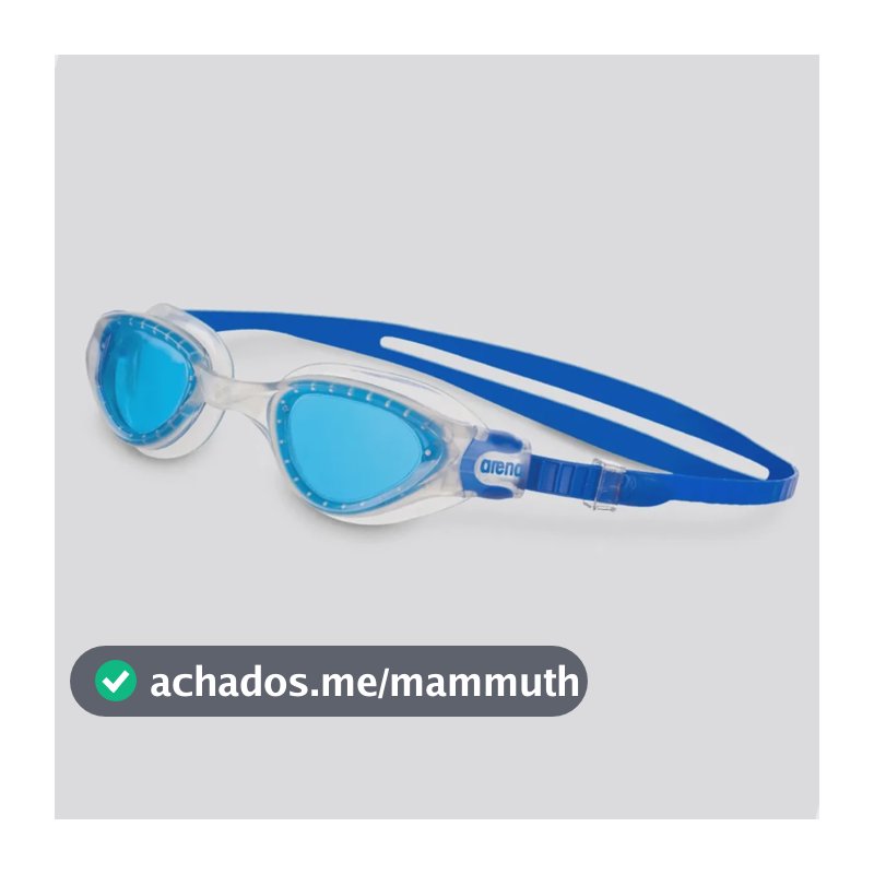 Óculos De Natação Masc/femi Cruiser Soft Proteção Uv Arena Azul