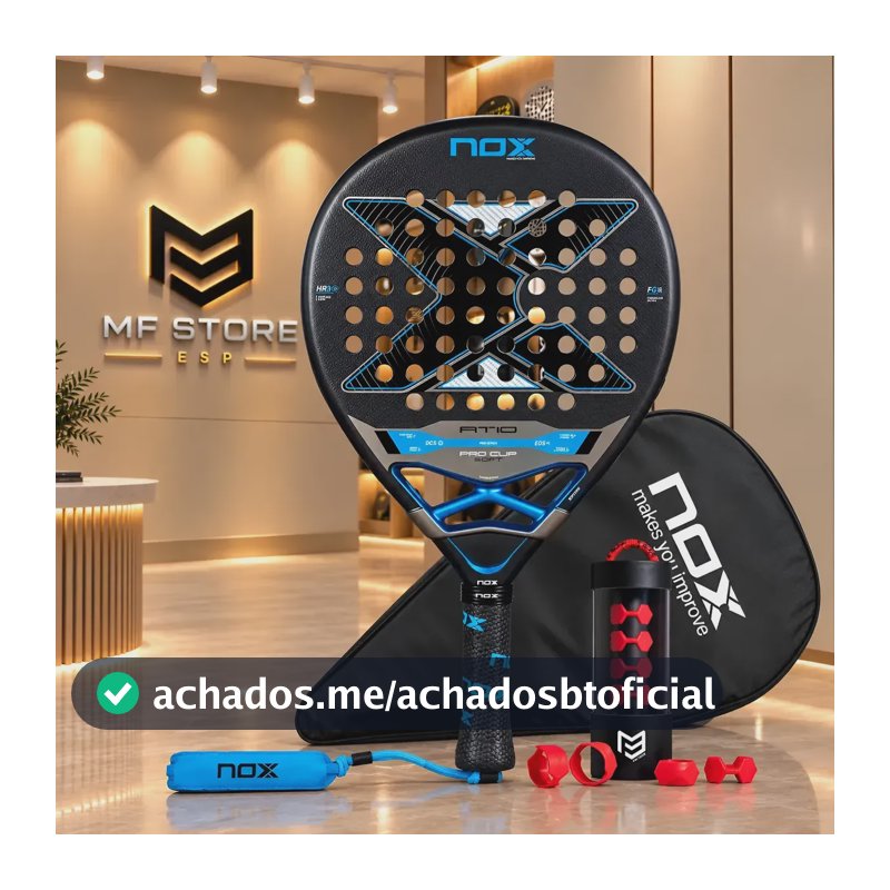 Raquete Padel Nox At10 Pro Cup Soft 2026 - By Agustín Tapia Preto