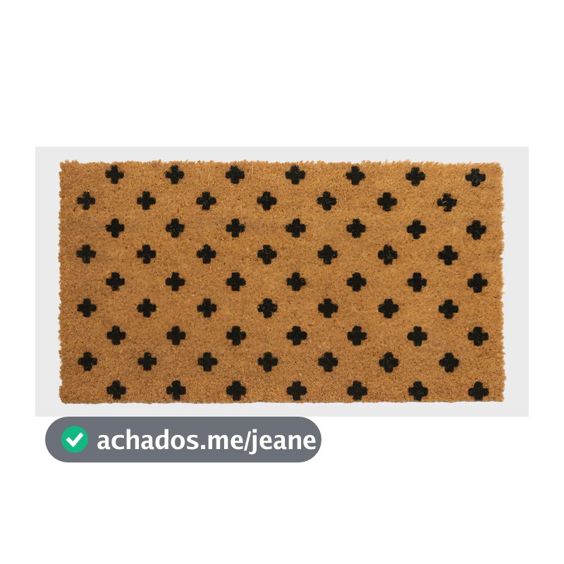 Capacho Fibra De Coco 33x60cm Estampado Edantex