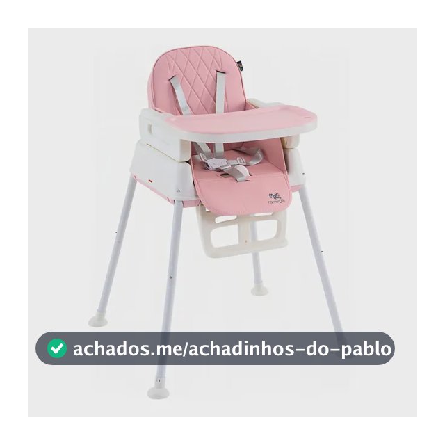 Cadeira De Alimentação Infantil 3 Em 1 Harmony Maxi Baby - Rosa