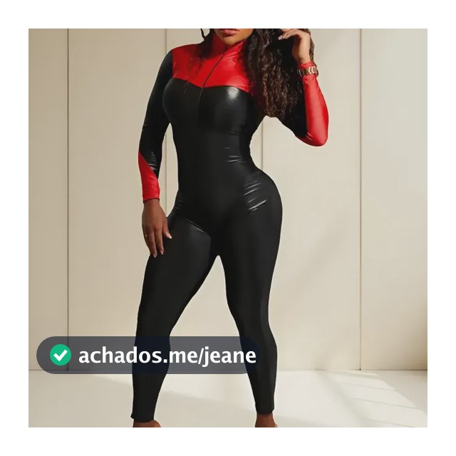 Macacao Feminino Moto Ropahrara Manga Longa Preto Vermelho
