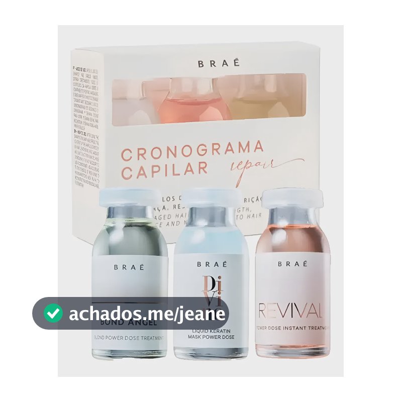 Kit Cronograma Capilar Repair 3x13ml - Braé