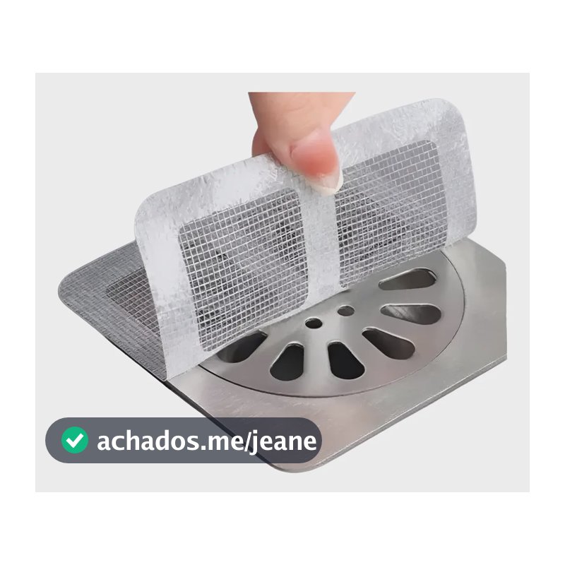Kit 20 Tela Protetor Ralos Adesivos Descartáveis Anti Inseto Cinza