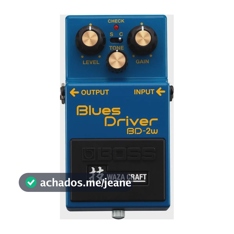 Pedal de efeito Boss Waza Craft Blues Driver BD-2W azul