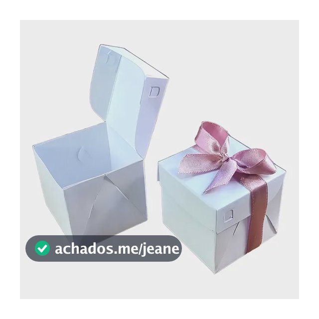Caixinha 5x5x5 Brigadeiro Lembrancinha 1 Bombom Doce  100 Pç