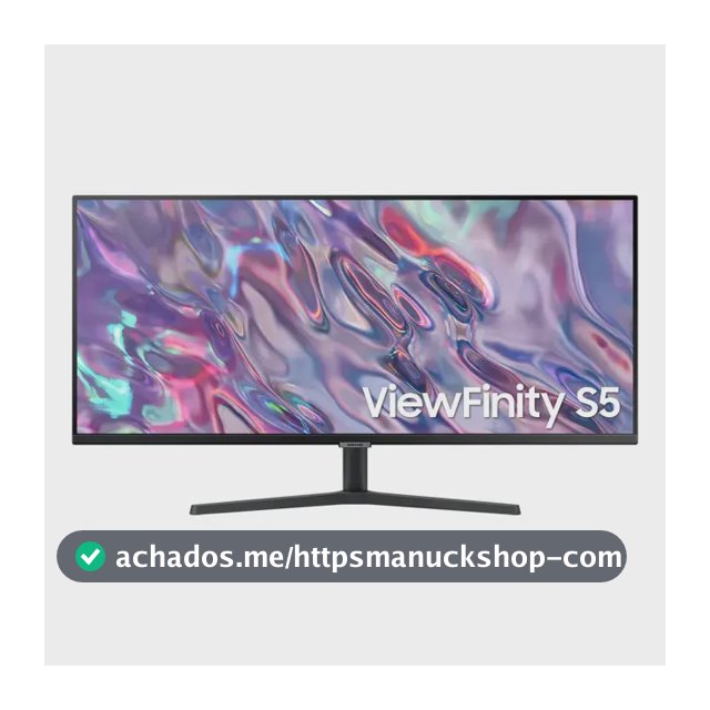Monitor Samsung ViewFinity S5 34” UWQHD VA LS34C500GALMZD 100Hz 5(GTG) HDMI Headphone Display Port