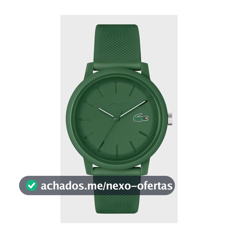 Relógio Lacoste Masculino Borracha Verde 2011170