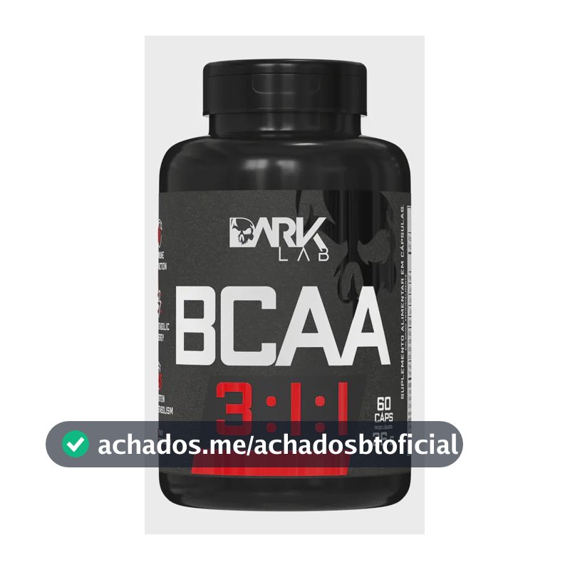 Bcaa 3:1:1 60 Caps Dark Lab Leucina Valina E Isoleucina Sabor Sem sabor