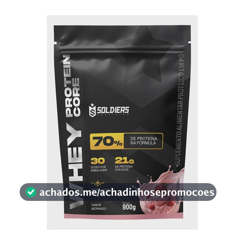 Whey protein Soldiers Nutrition em pó sabor Morango x 900g