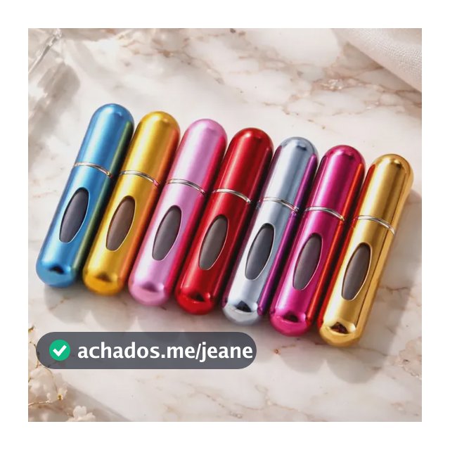Kit 6 Porta Perfume 5ml Árabe Recarregável Mini Frasco