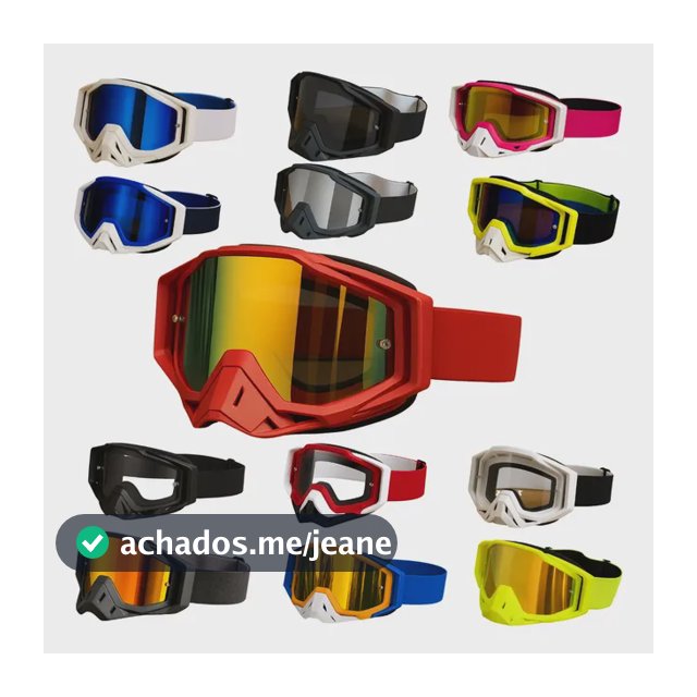 Óculos De Motocross Lente Espelhada Trilha Ciclismo Downhill