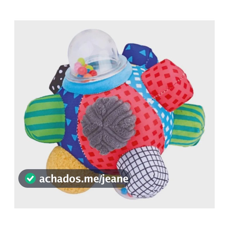 Bola Atividades Bebê Montessori Chocalho Softball Maxi Baby Softball
