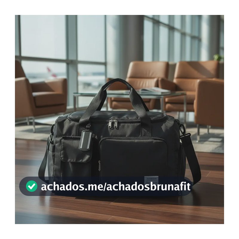 Bolsa De Mão Mala Para Viagem 10kg Feminina  Academia Tenis Preto Liso