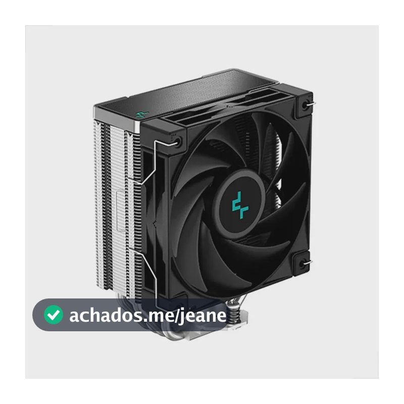 Air Cooler para Processador DeepCool AK400 Preto 120mm 220W TDP AM5 AM4 LGA 1700 1200 Silencioso PC Gamer