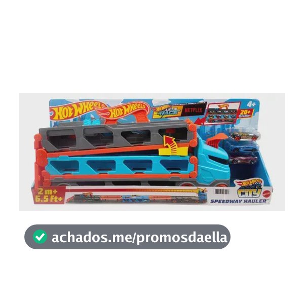 Pista de Carrinho com 3 Carrinhos Hot Wheels Guincho Mattel GVG37