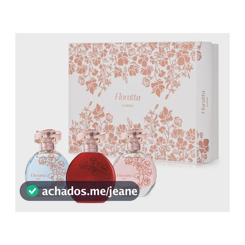 O Boticário Floratta Flowers Kit Presente 3 Itens