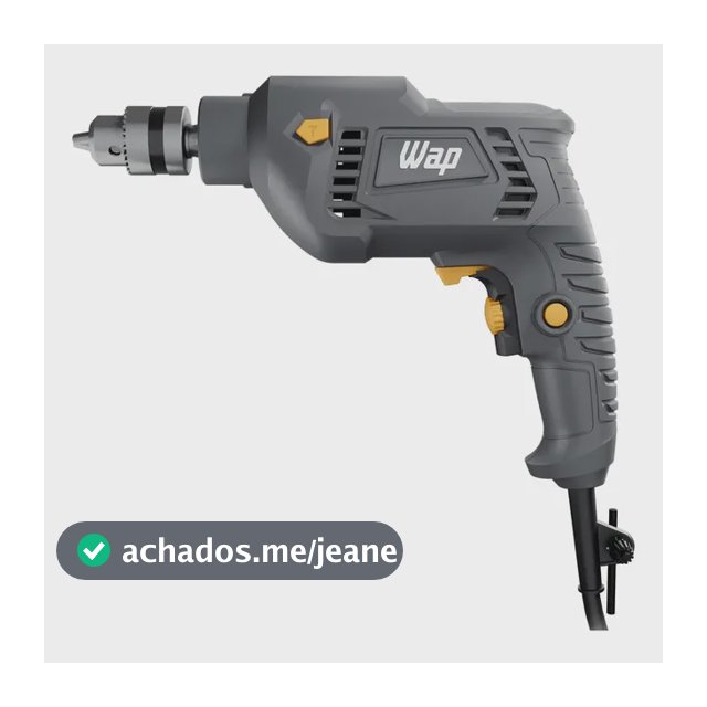 Parafusadeira e Furadeira de Impacto WAP WF 700FE Mandril de 3/8'' 700W Cinza e Amarela