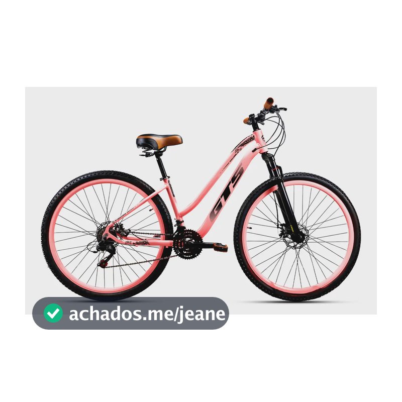 Bicicleta Aro 29 Gts Alumunio Lavy Câmbio Shimano 21 Marchas Rosa Com Preto 17