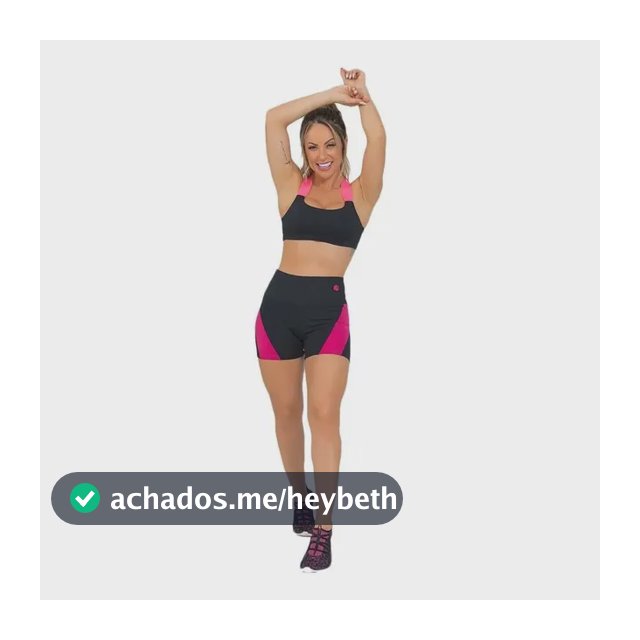 Conjunto Fitness Feminino Elegance Preto P/ Academia Look