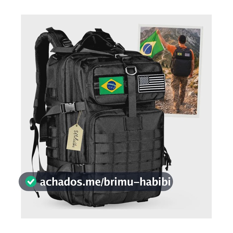 Mochila Tática Militar Impermeável Reforçada Bolsa Viagem Grande Assault Resistente Airsoft Escolar Exército Utilizzei