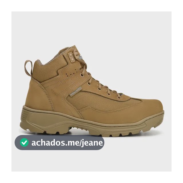 Bota Tática Militar Combat Rafale Coyote Caqui 8015 Trilha