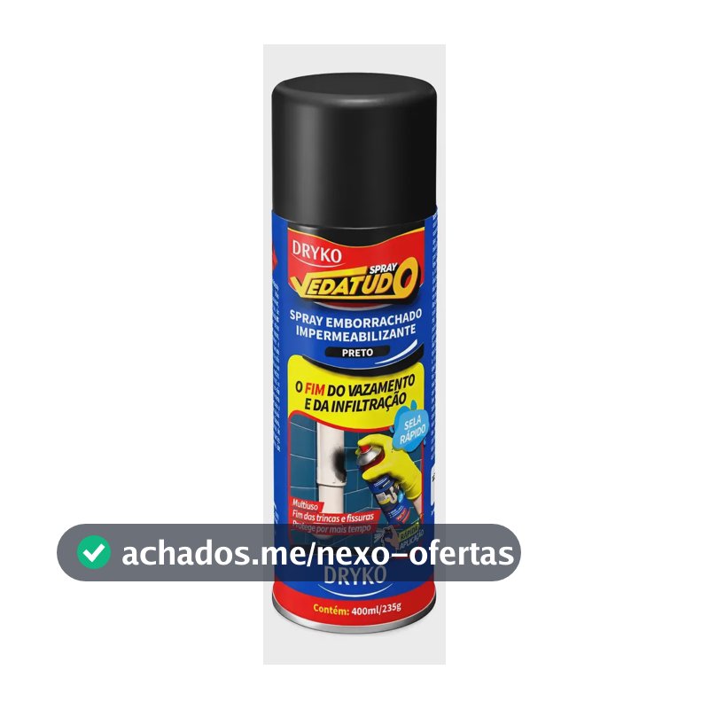 Spray Vedatudo 400ml Impermeabilizante Emborrachado Dryko