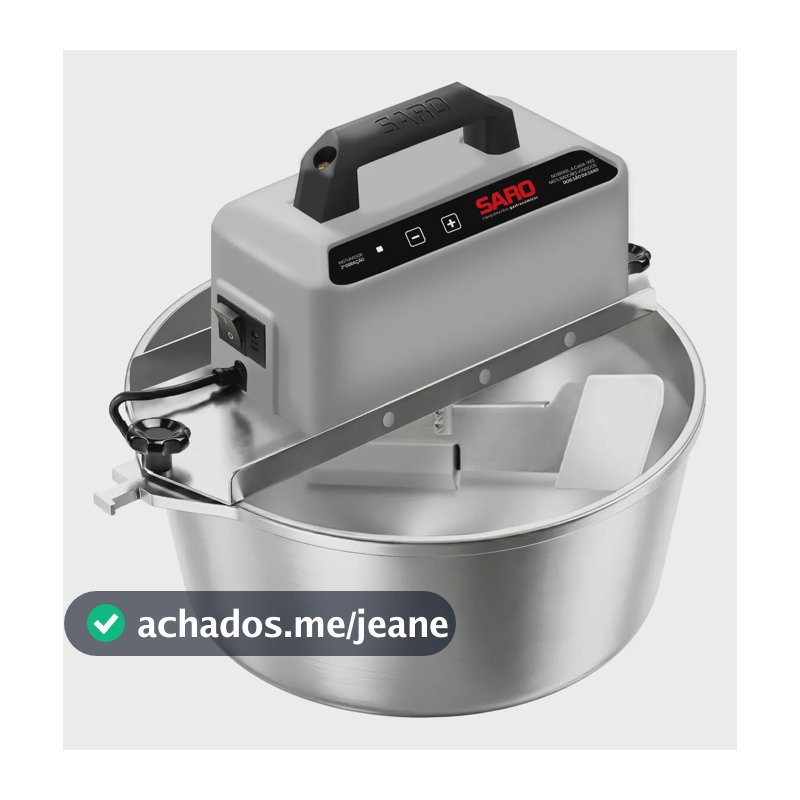 Panela Mexedeira Misturadora SARO PA10R para Mexer Doces Salgados 10 Litros Inox Frequência 50/60 MHz