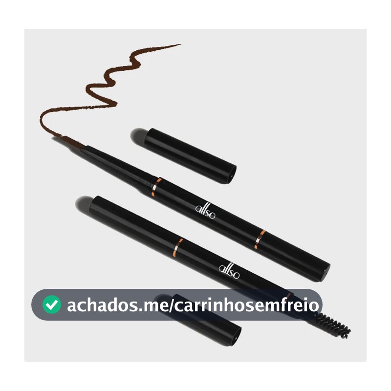 Lápis De Sobrancelha Prova D'água Fio A Fio Definidor Allso Brown