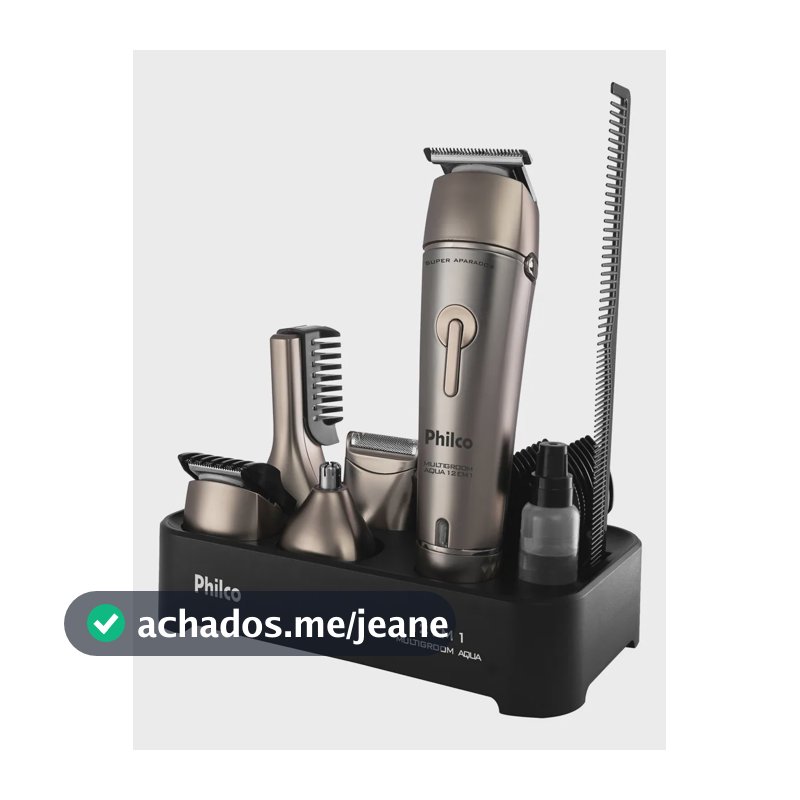Aparador De Pelos Philco 12 Em 1 Pap03 Bivolt Preto