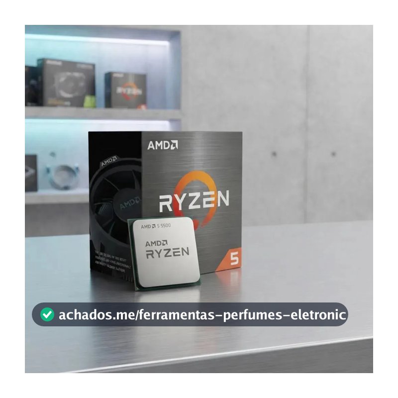 Processador AMD Ryzen 5 5500 3.6GHz 4.2GHz Max Turbo Cache 16MB AM4