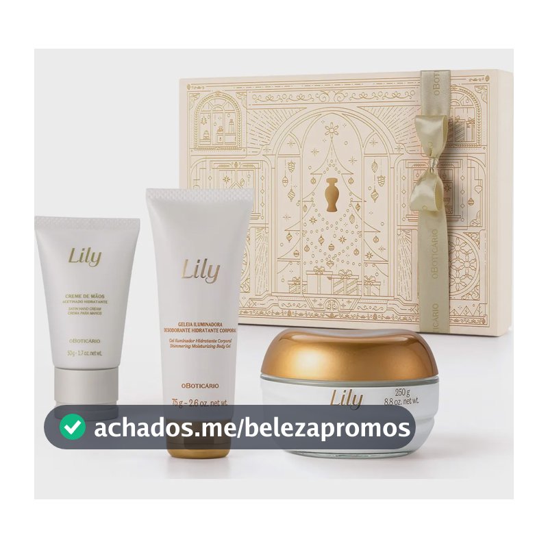 Presente Feminino Kit Lily Acetinados O Boticário
