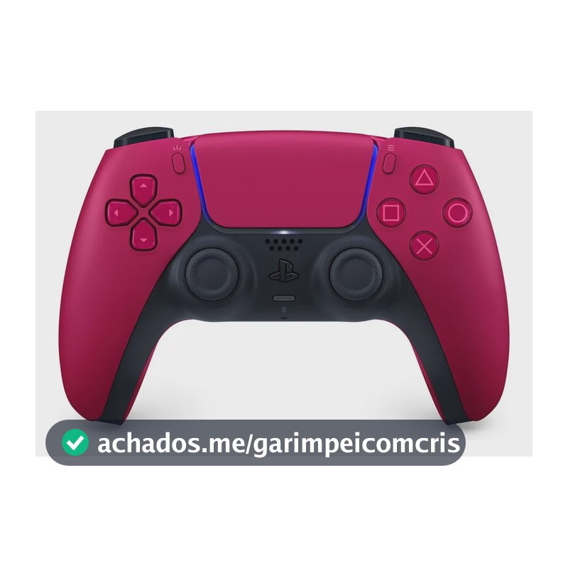 Controle joystick sem fio Sony PlayStation DualSense Wireless Controller PS5 cosmic red