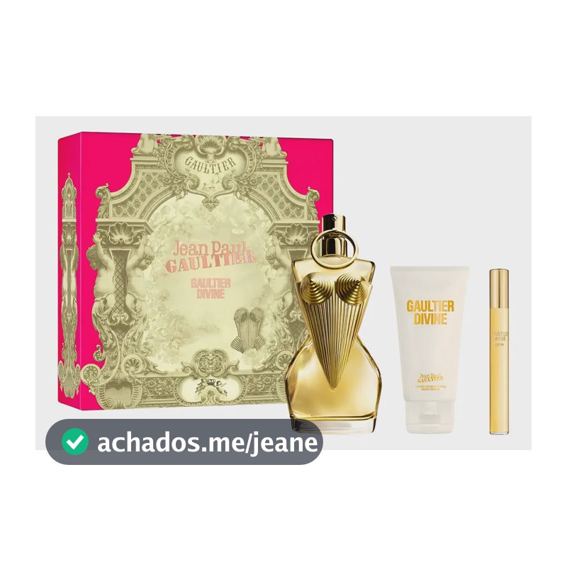 Jean Paul Gaultier Divine 100ml + Body Lotion ( Creme ) 75ml + Travel Spray 10ml